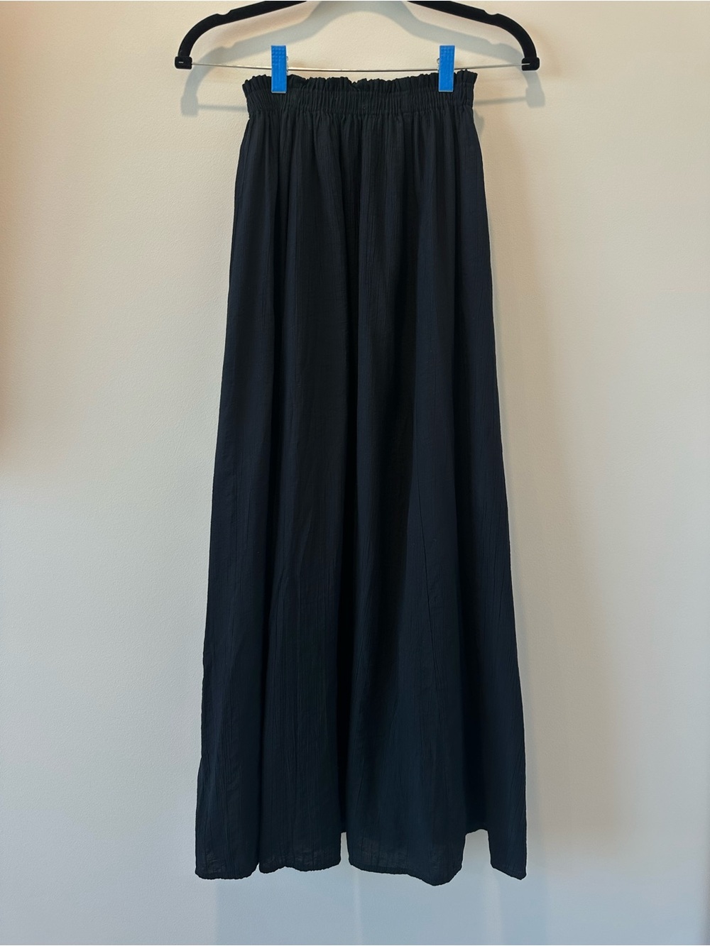 Abercrombie Gauzy Long Elastic Black Maxi Skirt Resortwear Flowy Romantic XS - Picture 10 of 10